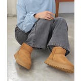 【24年秋冬再販】厚底ソール ボリュームファー ショート丈 ムートンブーツ | DEMETER | 詳細画像54 