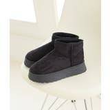 【24年秋冬再販】厚底ソール ボリュームファー ショート丈 ムートンブーツ | DEMETER | 詳細画像59 