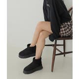 【24年秋冬再販】厚底ソール ボリュームファー ショート丈 ムートンブーツ | DEMETER | 詳細画像60 