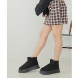 【24年秋冬再販】厚底ソール ボリュームファー ショート丈 ムートンブーツ | DEMETER | 詳細画像64 