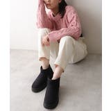 【24年秋冬再販】厚底ソール ボリュームファー ショート丈 ムートンブーツ | DEMETER | 詳細画像7 