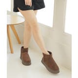 【24年秋冬再販】厚底ソール ボリュームファー ショート丈 ムートンブーツ | DEMETER | 詳細画像72 