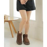 【24年秋冬再販】厚底ソール ボリュームファー ショート丈 ムートンブーツ | DEMETER | 詳細画像73 