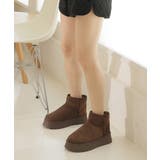 【24年秋冬再販】厚底ソール ボリュームファー ショート丈 ムートンブーツ | DEMETER | 詳細画像75 