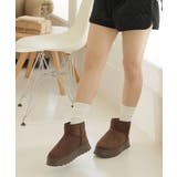 【24年秋冬再販】厚底ソール ボリュームファー ショート丈 ムートンブーツ | DEMETER | 詳細画像77 