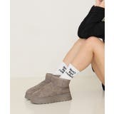 【24年秋冬再販】厚底ソール ボリュームファー ショート丈 ムートンブーツ | DEMETER | 詳細画像81 