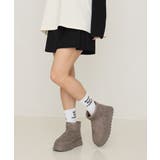 【24年秋冬再販】厚底ソール ボリュームファー ショート丈 ムートンブーツ | DEMETER | 詳細画像82 