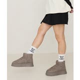 【24年秋冬再販】厚底ソール ボリュームファー ショート丈 ムートンブーツ | DEMETER | 詳細画像83 