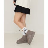 【24年秋冬再販】厚底ソール ボリュームファー ショート丈 ムートンブーツ | DEMETER | 詳細画像84 