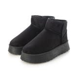 【24年秋冬再販】厚底ソール ボリュームファー ショート丈 ムートンブーツ | DEMETER | 詳細画像90 