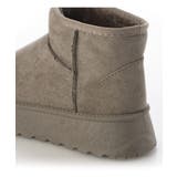 【24年秋冬再販】厚底ソール ボリュームファー ショート丈 ムートンブーツ | DEMETER | 詳細画像98 