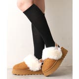 キャメル | 【24年秋冬再販】厚底ソール ボリュームファー バックストラップ | DEMETER