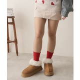 【24年秋冬新作】厚底ソール ボリュームファー アンクル丈 ムートンブーツ | DEMETER | 詳細画像64 