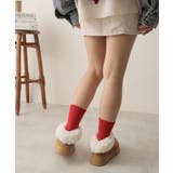 【24年秋冬新作】厚底ソール ボリュームファー アンクル丈 ムートンブーツ | DEMETER | 詳細画像66 