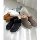 【24年秋冬新作】厚底ソール ボリュームファー アンクル丈 ムートンブーツ | DEMETER | 詳細画像68 