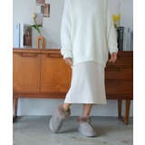 【24年秋冬新作】厚底ソール ボリュームファー アンクル丈 ムートンブーツ | DEMETER | 詳細画像80 