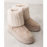 【25年秋冬新作】厚底 ファーカバー ミニ丈 ムートンブーツ | DEMETER | 詳細画像20 