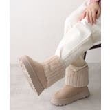 【25年秋冬新作】厚底 ファーカバー ミニ丈 ムートンブーツ | DEMETER | 詳細画像22 