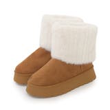 【25年秋冬新作】厚底 ファーカバー ミニ丈 ムートンブーツ | DEMETER | 詳細画像30 