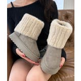 オーク | 【26年秋冬再販】厚底 ファーカバー ミニ丈 ムートンブーツ | DEMETER