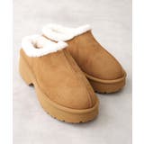 【25年秋冬新作】厚底 デザインソール ボリュームファー ムートンシューズ | DEMETER | 詳細画像20