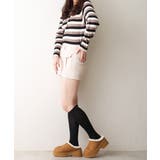 【25年秋冬新作】厚底 デザインソール ボリュームファー ムートンシューズ | DEMETER | 詳細画像26