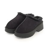 【25年秋冬新作】厚底 デザインソール ボリュームファー ムートンシューズ | DEMETER | 詳細画像27