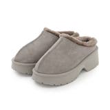 【25年秋冬新作】厚底 デザインソール ボリュームファー ムートンシューズ | DEMETER | 詳細画像28