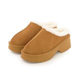 【25年秋冬新作】厚底 デザインソール ボリュームファー ムートンシューズ | DEMETER | 詳細画像29