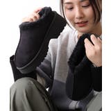 【25年秋冬新作】厚底 デザインソール ボリュームファー ムートンシューズ | DEMETER | 詳細画像5