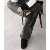 【25年秋冬新作】厚底 デザインソール ボリュームファー ムートンシューズ | DEMETER | 詳細画像6