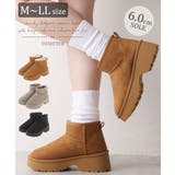 【25年秋冬新作】厚底 デザインソール ボリュームファー ムートンブーツ | DEMETER | 詳細画像1 