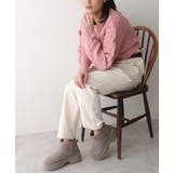 【25年秋冬新作】厚底 デザインソール ボリュームファー ムートンブーツ | DEMETER | 詳細画像14 