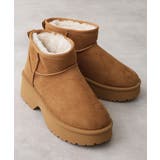 【25年秋冬新作】厚底 デザインソール ボリュームファー ムートンブーツ | DEMETER | 詳細画像23 