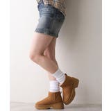 【25年秋冬新作】厚底 デザインソール ボリュームファー ムートンブーツ | DEMETER | 詳細画像26 