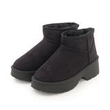 【25年秋冬新作】厚底 デザインソール ボリュームファー ムートンブーツ | DEMETER | 詳細画像29 