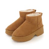 【25年秋冬新作】厚底 デザインソール ボリュームファー ムートンブーツ | DEMETER | 詳細画像31 