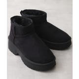 【25年秋冬新作】厚底 デザインソール ボリュームファー ムートンブーツ | DEMETER | 詳細画像4 