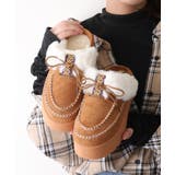 【25年秋冬新作】厚底 プラットフォーム モカシンデザイン ムートンシューズ | DEMETER | 詳細画像12 