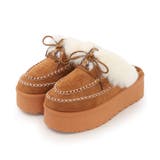 【25年秋冬新作】厚底 プラットフォーム モカシンデザイン ムートンシューズ | DEMETER | 詳細画像28 