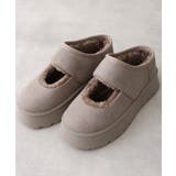 【25年秋冬新作】厚底 ボリュームファー ムートンシューズ | DEMETER | 詳細画像21 