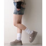 【25年秋冬新作】厚底 ボリュームファー ムートンシューズ | DEMETER | 詳細画像24 