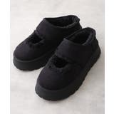 【25年秋冬新作】厚底 ボリュームファー ムートンシューズ | DEMETER | 詳細画像4 