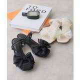 【25年春夏新作】2WAY スクエアトゥ シフォンリボン ストラップサンダル | DEMETER | 詳細画像2