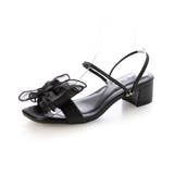 【25年春夏新作】2WAY スクエアトゥ シフォンリボン ストラップサンダル | DEMETER | 詳細画像31