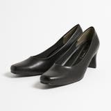 ブラック | スクエアトゥ 6.5cmヒールフォーマルパンプス | DEMETER