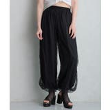 【26年春夏新作】厚底 プラットフォーム アンクルストラップ チュールサンダル | DEMETER | 詳細画像14 