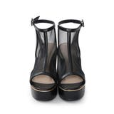 【26年春夏新作】厚底 プラットフォーム アンクルストラップ チュールサンダル | DEMETER | 詳細画像27 