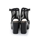 【26年春夏新作】厚底 プラットフォーム アンクルストラップ チュールサンダル | DEMETER | 詳細画像30 