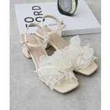 【25年春夏新作】スクエアトゥ フリル アンクルストラップ サンダル | DEMETER | 詳細画像13